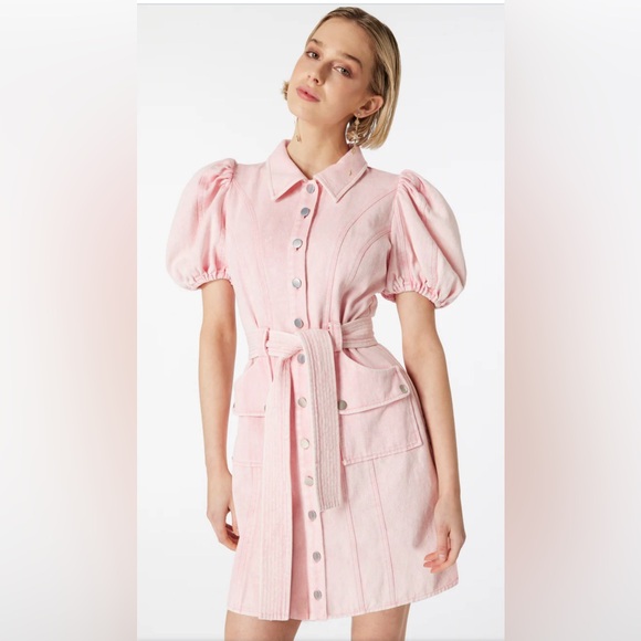 Elliatt Nautical Denim in Soft Pink Mini Dress size S